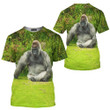 Gorilla Realistic Graphic Picture - 3D Tshirt