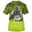 Gorilla Realistic Graphic Picture - 3D Tshirt