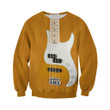 3D All Over Printed Brown Fender Precision Bass Shirts and Shorts