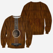 3D All Over Printed Brown Guitar Shirts And Shorts