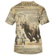 Short-Faced Bear Vintage Art - 3D Tshirt