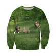 3D All Over Printed Beagle Chasing Rabbit Clothes