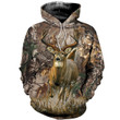 3D All Over Printed Whitetail deer camo Clothes