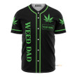Homesizy Weed Dad Like A Regular Only Higher Green Baseball Jersey