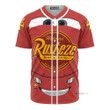 Homesizy Lightning McQueen Cosplay Costume Baseball Jersey