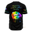 Homesizy Lgbt Pride Rainbow LipsBaseball Jersey 