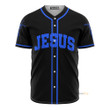 Homesizy Jesus God's Hug Black And Blue Baseball Jersey 