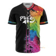 Homesizy Lgbt Pride Colorful Baseball Jersey 