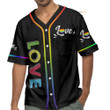 Homesizy LGBT Love Love Baseball Jersey