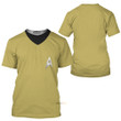 3D Star Trek The Original Series 1966 1969 Yellow Custom Tshirt QT207208Hf