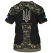 UK Stand With Ukraine Slava Ukraini Camo Tshirt 3D United Kingdom For Ukraine Support Clothing QT305874Hc