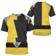 3D Power Rangers HyperForce Yellow Custom Tshirt QT305861Hf