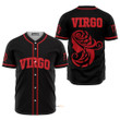 Homesizy Virgo Zodiac Black And Red - Baseball Jersey