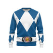 Cosplay Blue MIGHTY MORPHIN Power Ranger Custom Sweatshirt QT205220Zc