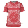 3D Snoop Red Bandana Custom Tshirt QT307225