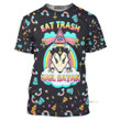 3D Eat Trash And Hail Satan Custom Tshirt QT307143