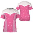 Sleeping Beauty Pink Princess Running Custom Cosplay Costume Women's Athletic Tshirt QT308715