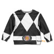 Black MIGHTY MORPHIN Power Ranger Custom Cosplay Costume Kid Sweatshirt QT212232Hf