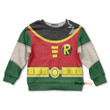 3D Teen Titan Robin Custom Cosplay Costume Kid Sweatshirt QT209216Hc