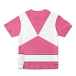 Pink MIGHTY MORPHIN Power Ranger Custom Cosplay Costume Kid Tshirt QT207452Hf