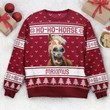 Personalized Custom Name Photo Insert Ho-Ho-Horse Ugly Christmas Sweater