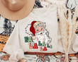 Retro Santa Claus Falalala Christmas Sweater Shirt