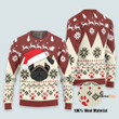 Pug In A Santa Hat - Christmas Gift For Pet Lovers - Ugly Christmas Sweater QT309000