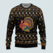3D Party Turkey Thanksgiving - Ugly Christmas Sweater QT309065