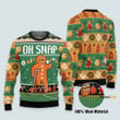 3D Oh Snap Gingerbread - Christmas Gift For Adults - Ugly Christmas Sweater