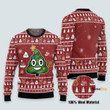 Poop Christmas Tree Emoji Funny - 3D Ugly Christmas Sweater