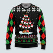 Golf Christmas Tree Snow - Christmas Gift For Adults - Ugly Christmas Sweater