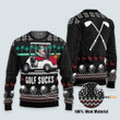 Golf Sucks - Christmas Gift For Adluts - Ugly Christmas Sweater