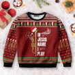 Trumpet Christmas In Jesus Name I Play - Ugly Christmas Sweater PN112450