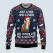 Just A Girl Who Loves Horse And Christmas - Ugly Christmas Sweater PN112771