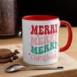 Retro Christmas Accent Ceramic Mug