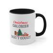 Christmas Calories Don't Count Accent Ceramic Mug