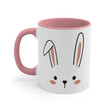 Bunny Face Easter Day Accent Ceramic Mug