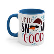 Funny Snowman Up To Snow Good Accent Ceramic Mug