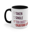 Funny Valentin Anti Romantic Accent Ceramic Mug