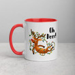 Oh Deer Cute Christmas Accent Ceramic Mug