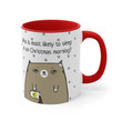 Most Likely to Sleep in Christmas Morning Accent Ceramic Mug