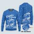 Bipolar Express Blue - Christmas Gift For Adults - 3D Ugly Christmas Sweater