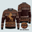 Horse Through Snow - Christmas Gift For Adults - 3D Ugly Christmas Sweater PN112775