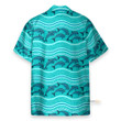 Homesizy Dolphin Wave Pattern Blue Ocean Hawaiian Shirt