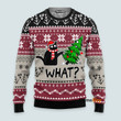 What Cat Kick Christmas Tree - Christmas Gift For Adults - 3D Ugly Christmas Sweater