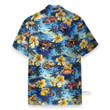Homesizy Hot Rod And Flowers On The Beach Hawaiian Shirt 