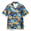 Homesizy Hot Rod And Flowers On The Beach Hawaiian Shirt 