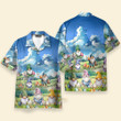 Gnomies Carrying Easter Egss - Hawaiian Shirt