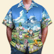 Gnomies Carrying Easter Egss - Hawaiian Shirt