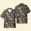 Mardi Gras Crisp Line Art Seamless Pattern - Hawaiian Shirt